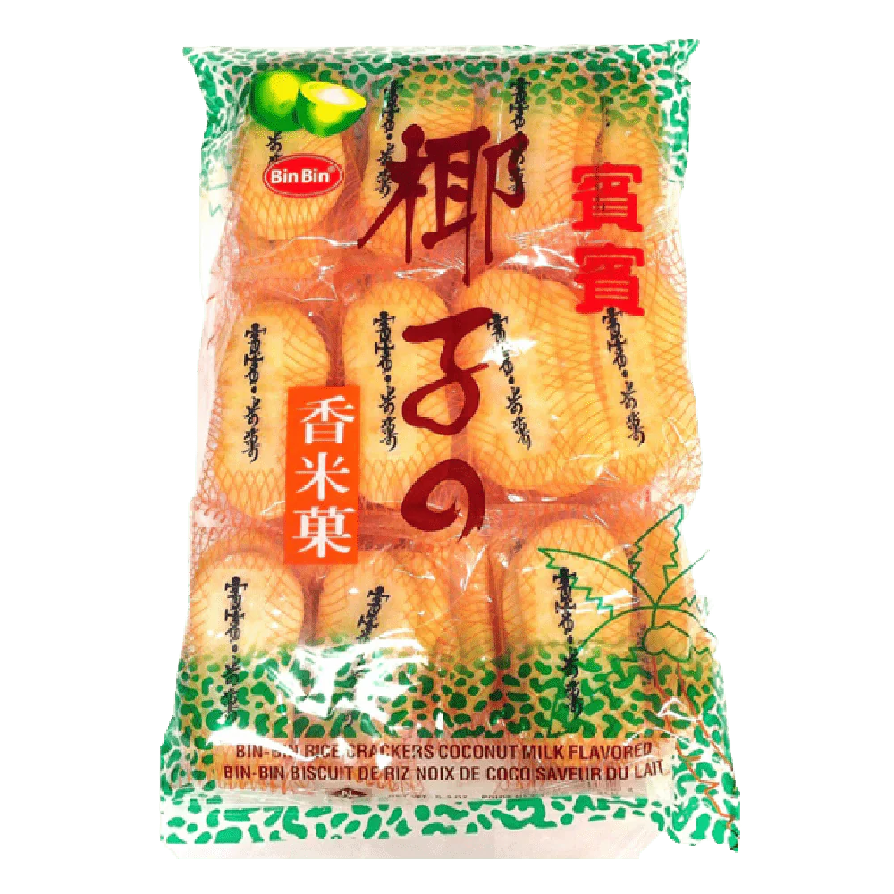 BIN BIN Rice Crackers Coconut 150g