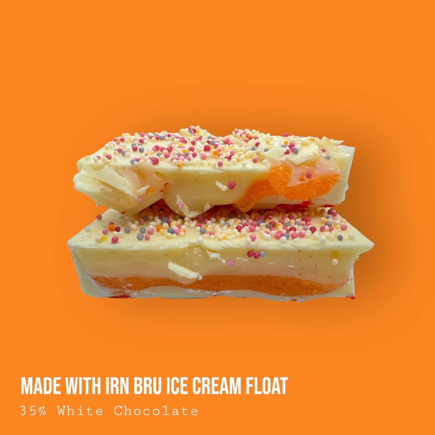 "Made with Irn Bru" Ice Cream Vanilla Float Dessert Bar 235g