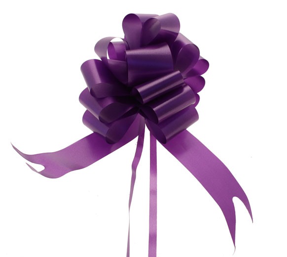 Purple Pull Bow 50mm