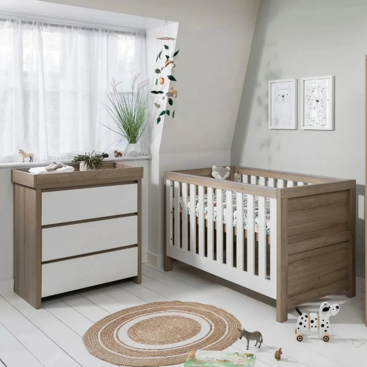 Tutti Bambini Modena 2 pcs Room Set - White/Oak