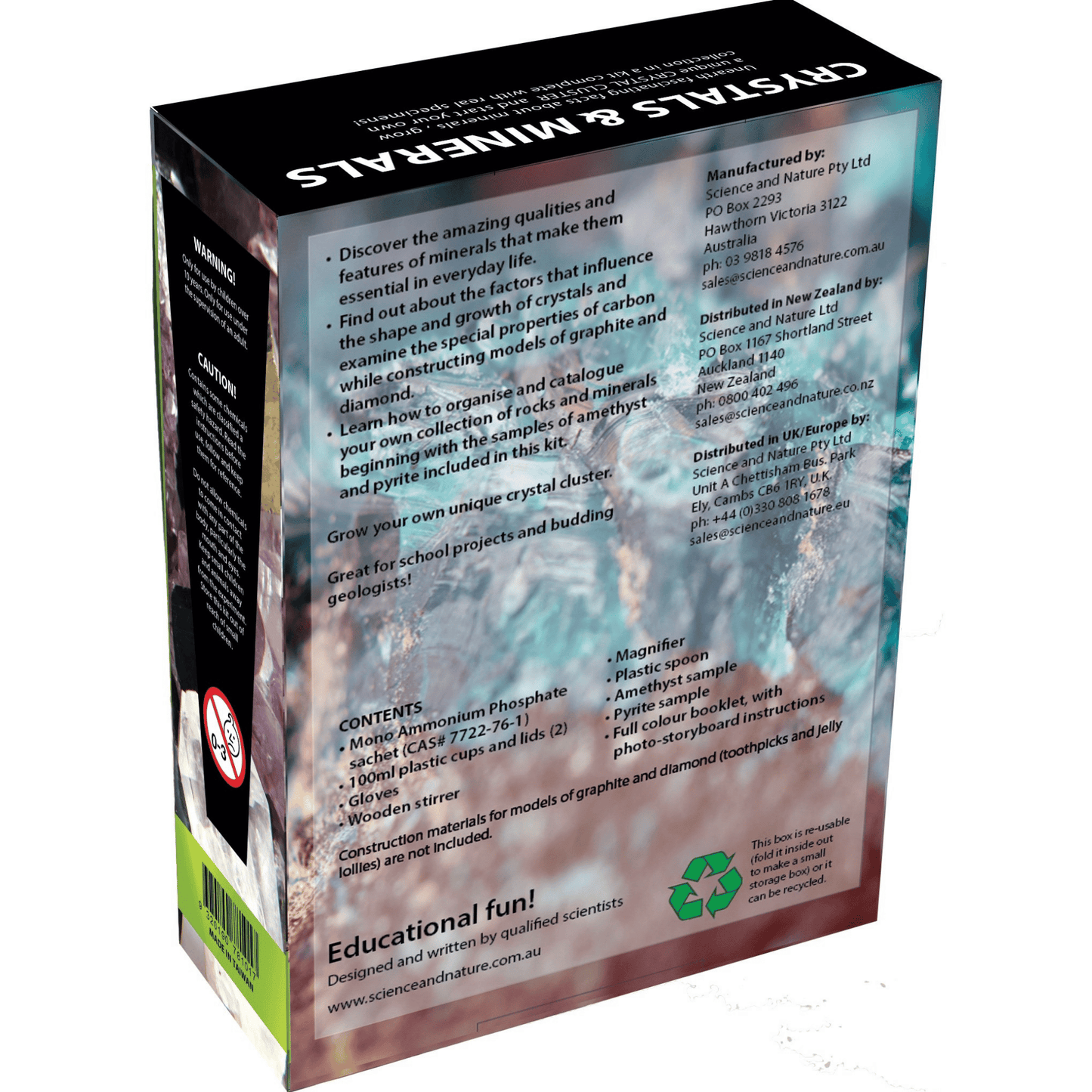 Grow Your Own Crystals & Minerals Kit | Science Gifts for Kids
