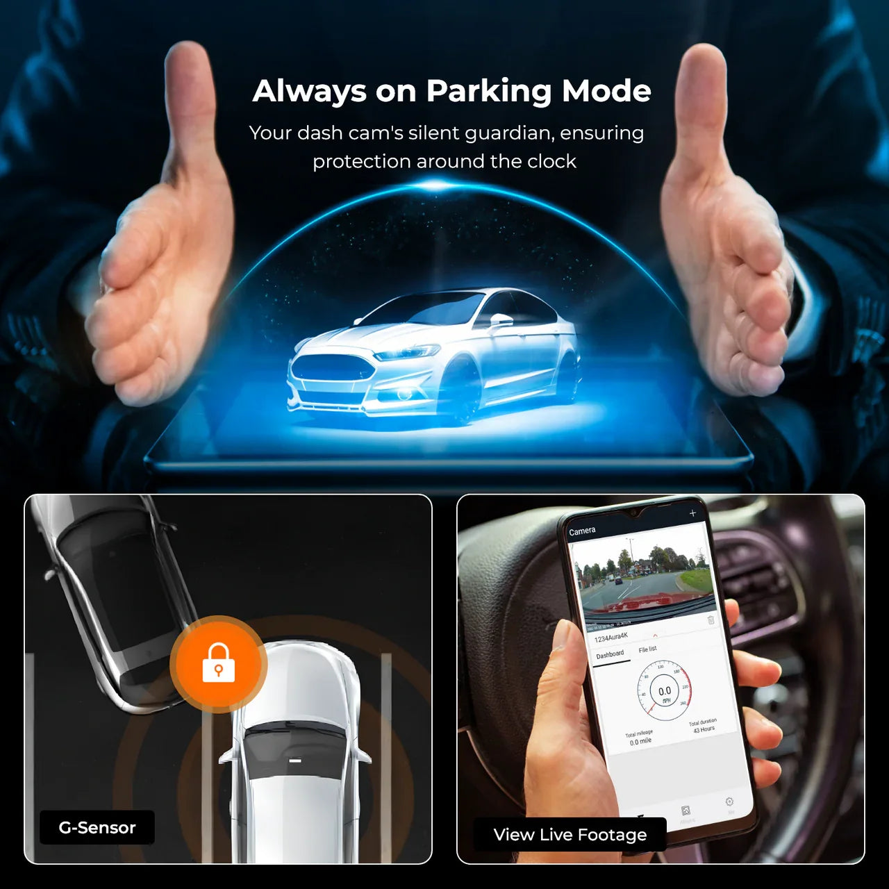 Road Angel Halo Pro 2K+ HD Front & Rear Dash Cam