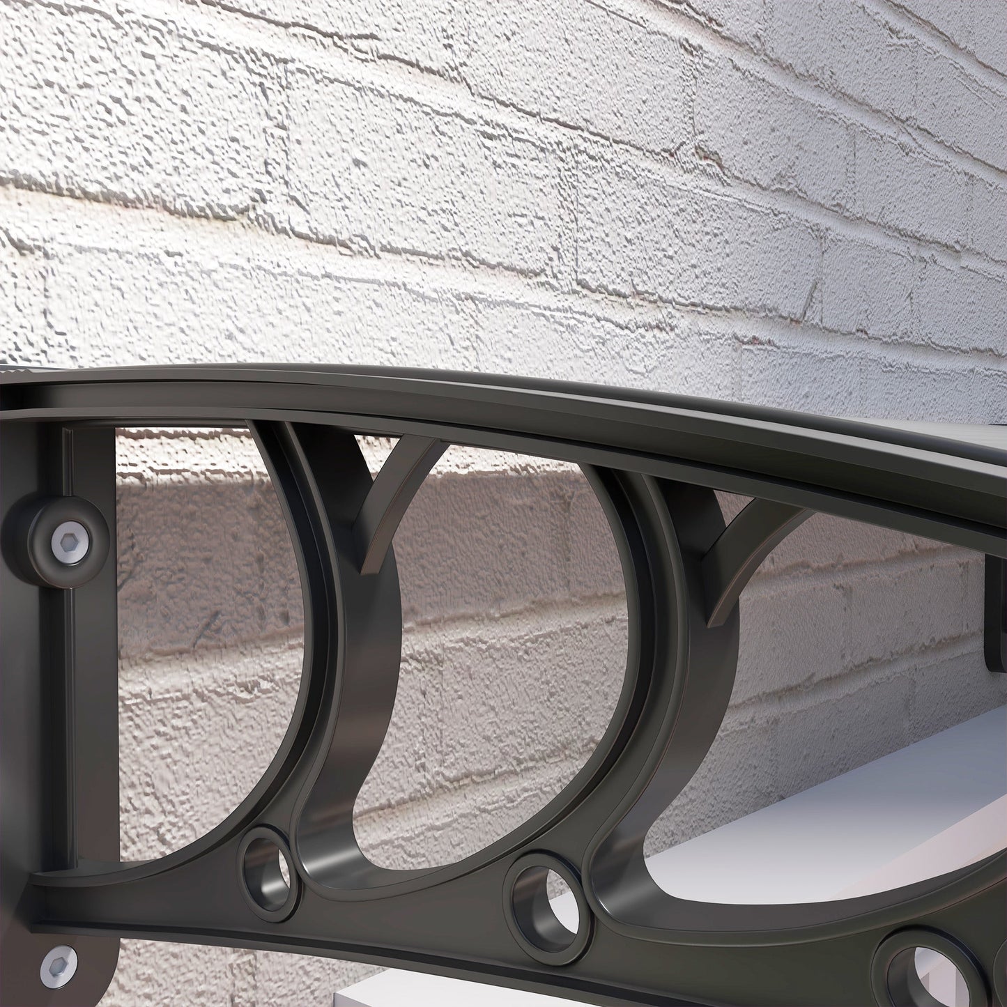 Outsunny Door Canopy Awning Outdoor Window Rain Shelter for Door 196 x 75cm