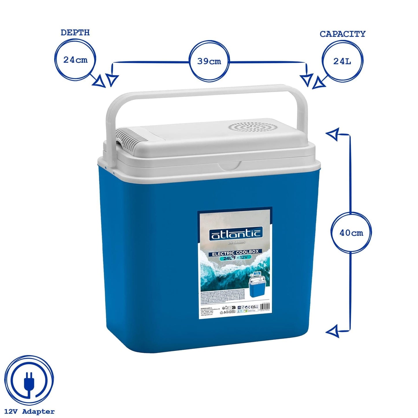 24L 12V Electric Cool Box