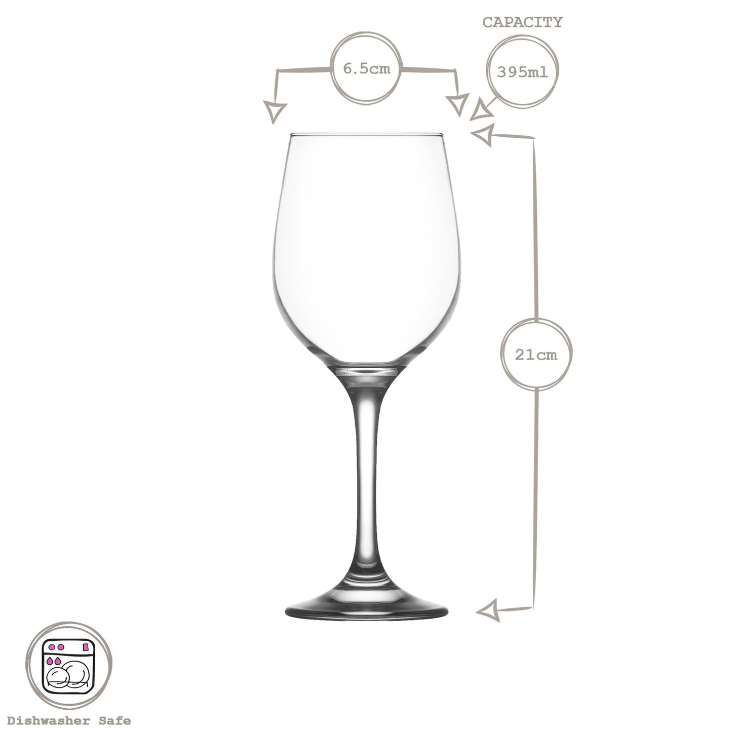395ml Fame Wine Glasses - Pack of Six