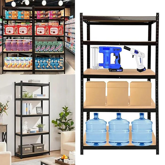 5 Tier Heavy Duty Galvanised Adjustable Storage Shelving Unit 875KG Metal Racking