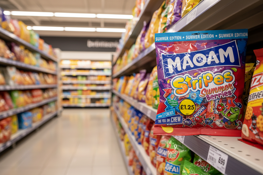 14 x Haribo Maoam Stripes Summer Berries (ltd Edition) - 140GM