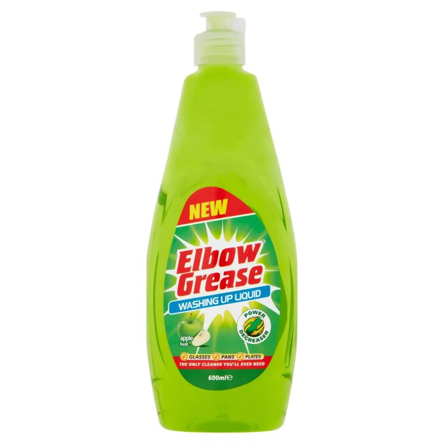 Elbow Grease Apple Power Degreaser Washing Up Liquid 600ml
