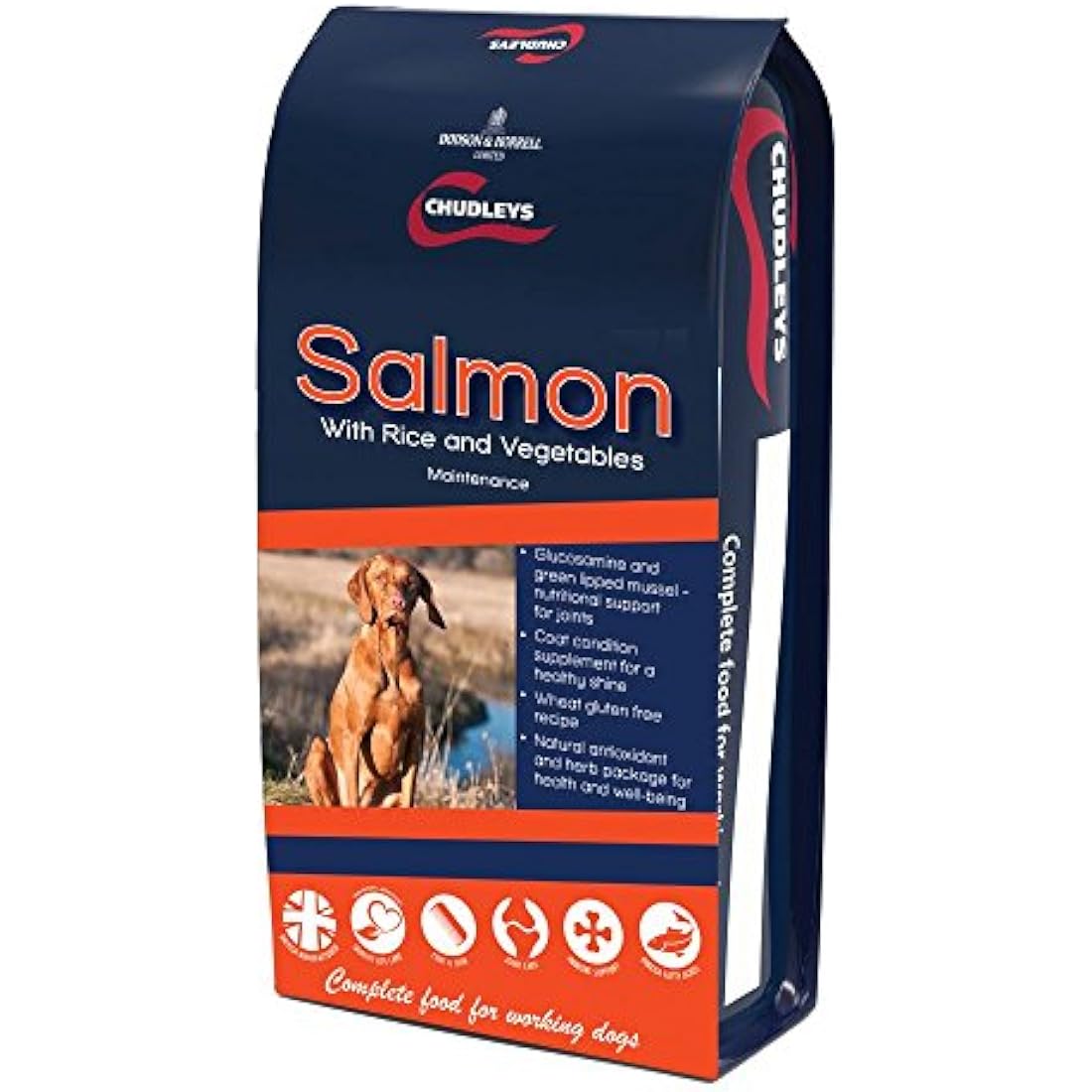 Chudleys Salmon Hypoallergenic Dog Food with Rice, Vegetables and Joint Support, 14 kg