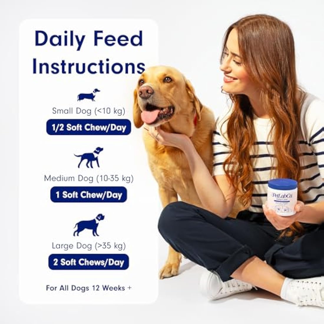 PetLab Co. Joint Care Chews – Daily Joint Supplements For Dogs - Help Promote An Active & Healthy Life - Rich In Glucosamine, Turmeric, Salmon Oil To Support Mobility & Healthy Joints