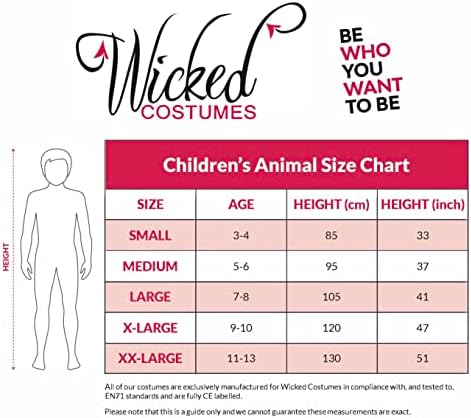 Wicked Costumes Kids Animal Cow Fancy Dress Costume - Medium (5-6 Years)