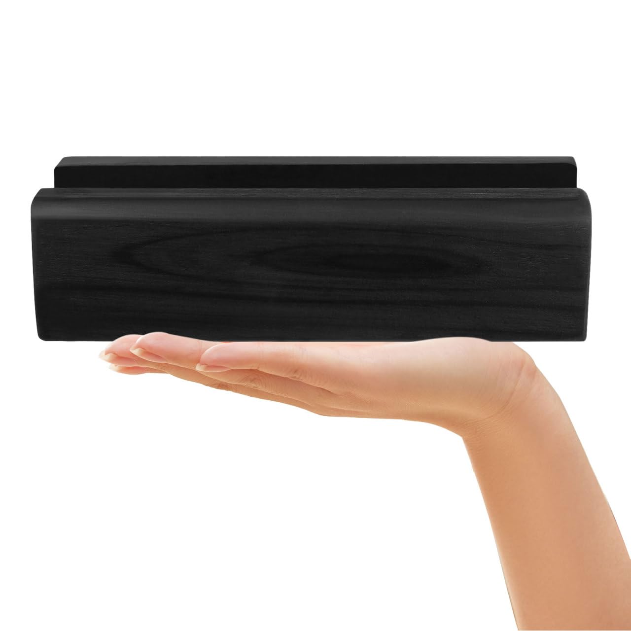 Angoily Wooden Mirror Support Multi-Purpose Mirror Base Non-Slip Wooden Mirror Holder for Floor Mirror Living Room Office and Household 9.84 x 2.95 x