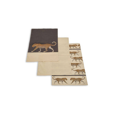 Set of 3 Leopard Print Tea Towels | London Leo