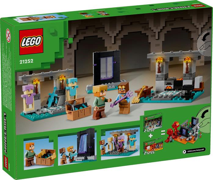 Lego Minecraft 21252 The Armoury Buildable Toy Playset for Ages 8 & Up