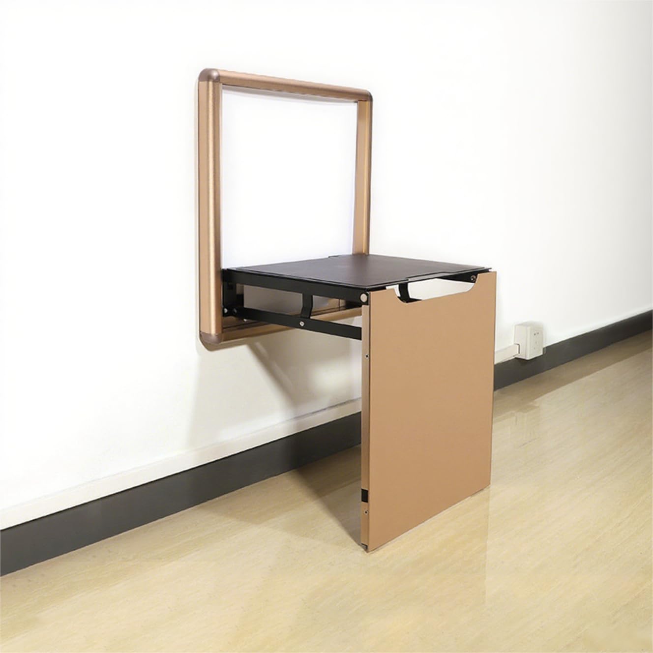 Hoconnie Invisible Shoe Changing Stool Wall Mounted Folding Chair Multifunctional Entryway Chair Folding Shower Seating Space Saving Bearing 150KG