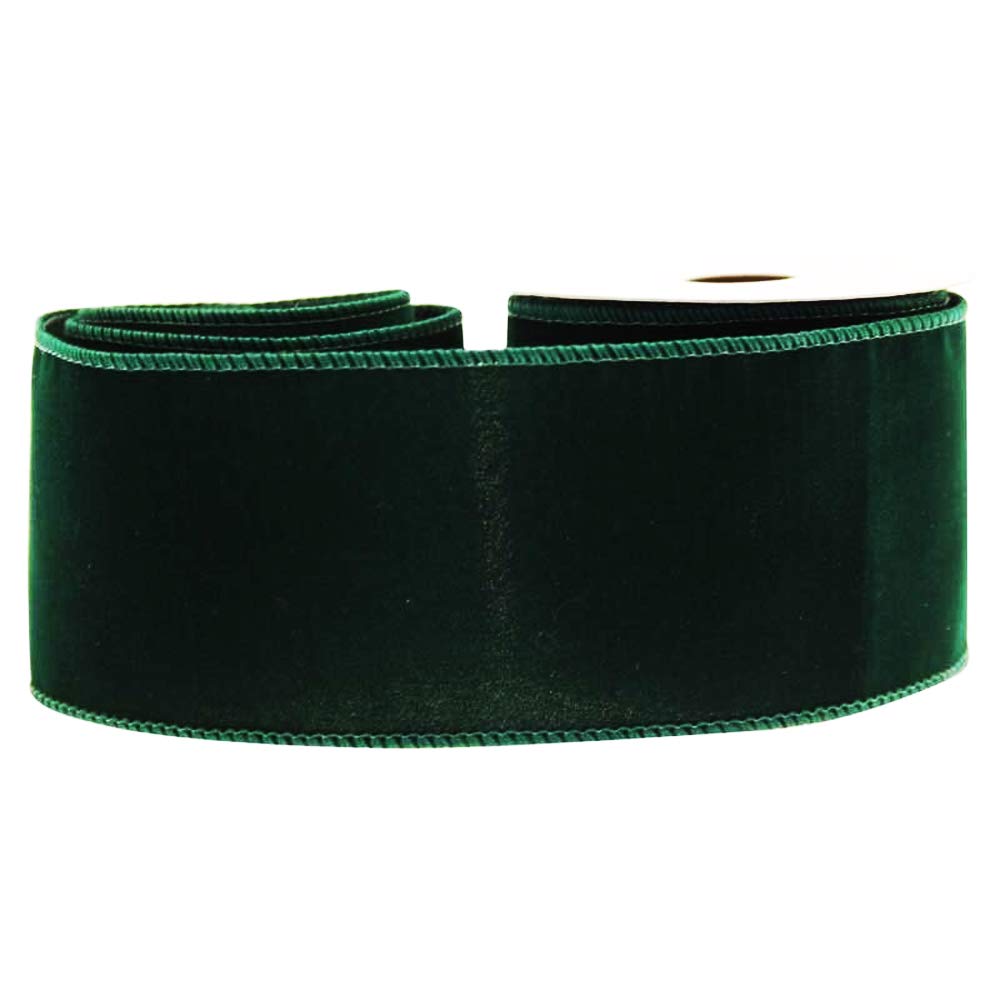 FloristryWarehouse Velvet Ribbon 63mm Wide x 9m Emerald Green