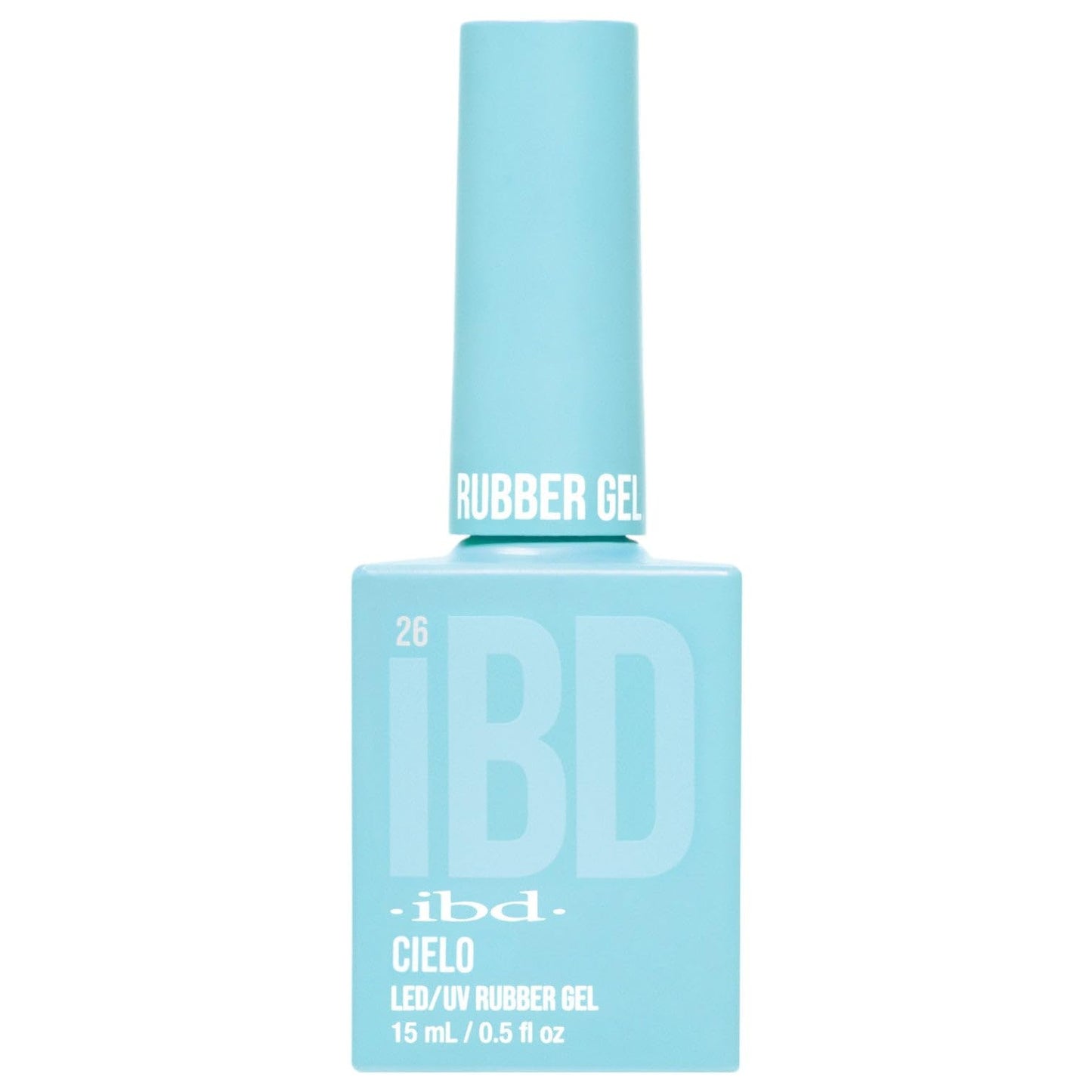 IBD Rubber Gel - Cielo - 15 ml - Made in USA - Premium Nail Polish for Durable Manicure and Smooth Nails - LED/UV Varnish