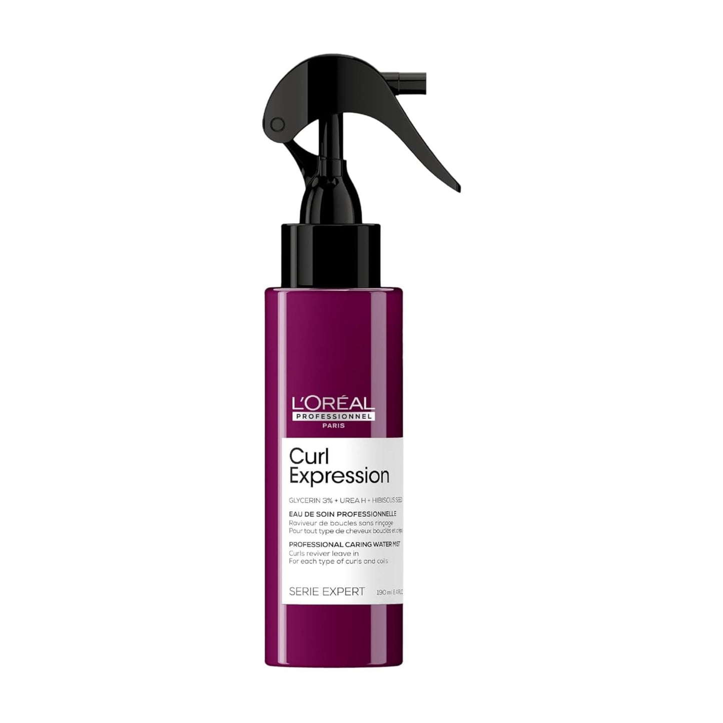 L'Or?al Professionnel Caring Reviving Spray, For Curly & Coily Hair, With Glycerin, Urea H and Hibiscus Seed Extract, Serie Expert Curl Expression,