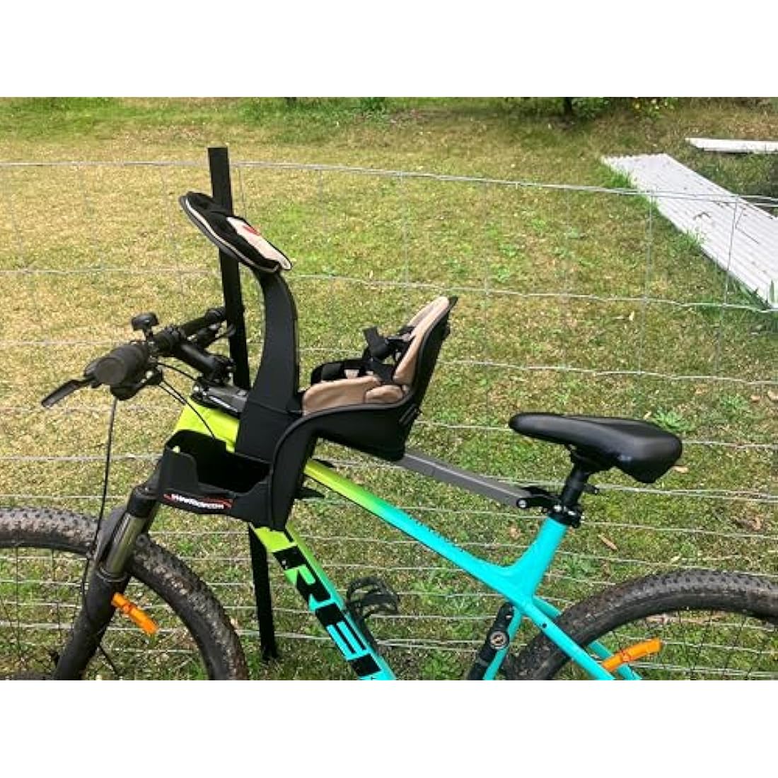 WeeRide Classic Safe Front Mounted Children's Bike Seat Ages 1-4 in Grey