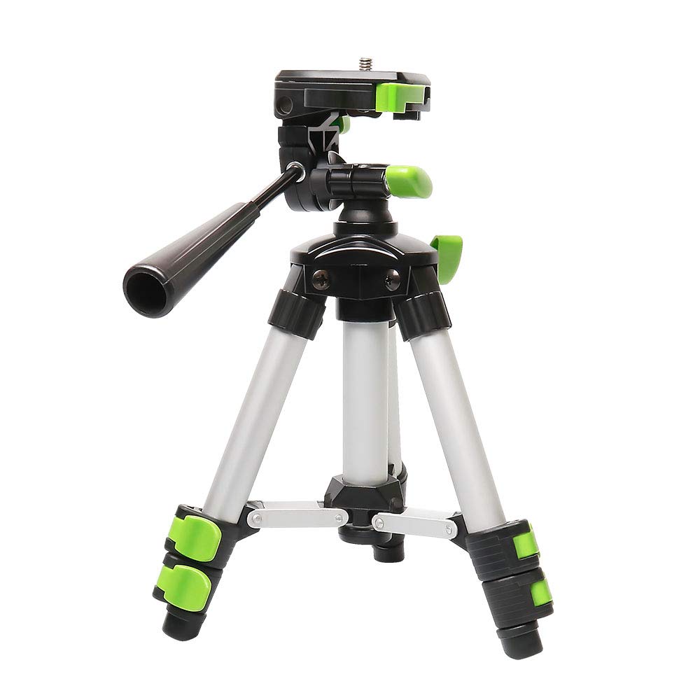 Huepar Self-leveling Cross Line Laser, Adjustable Tripod Portable Lightweight Laser Level TPD05 Highest 50cm with 3-Way Swivel Pan Head, Quick Release