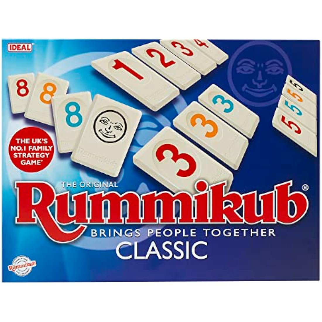 Rummikub IDEAL Classic Game: Brings People Together | Family Strategy Games | For 2-4 Players | Ages 7+