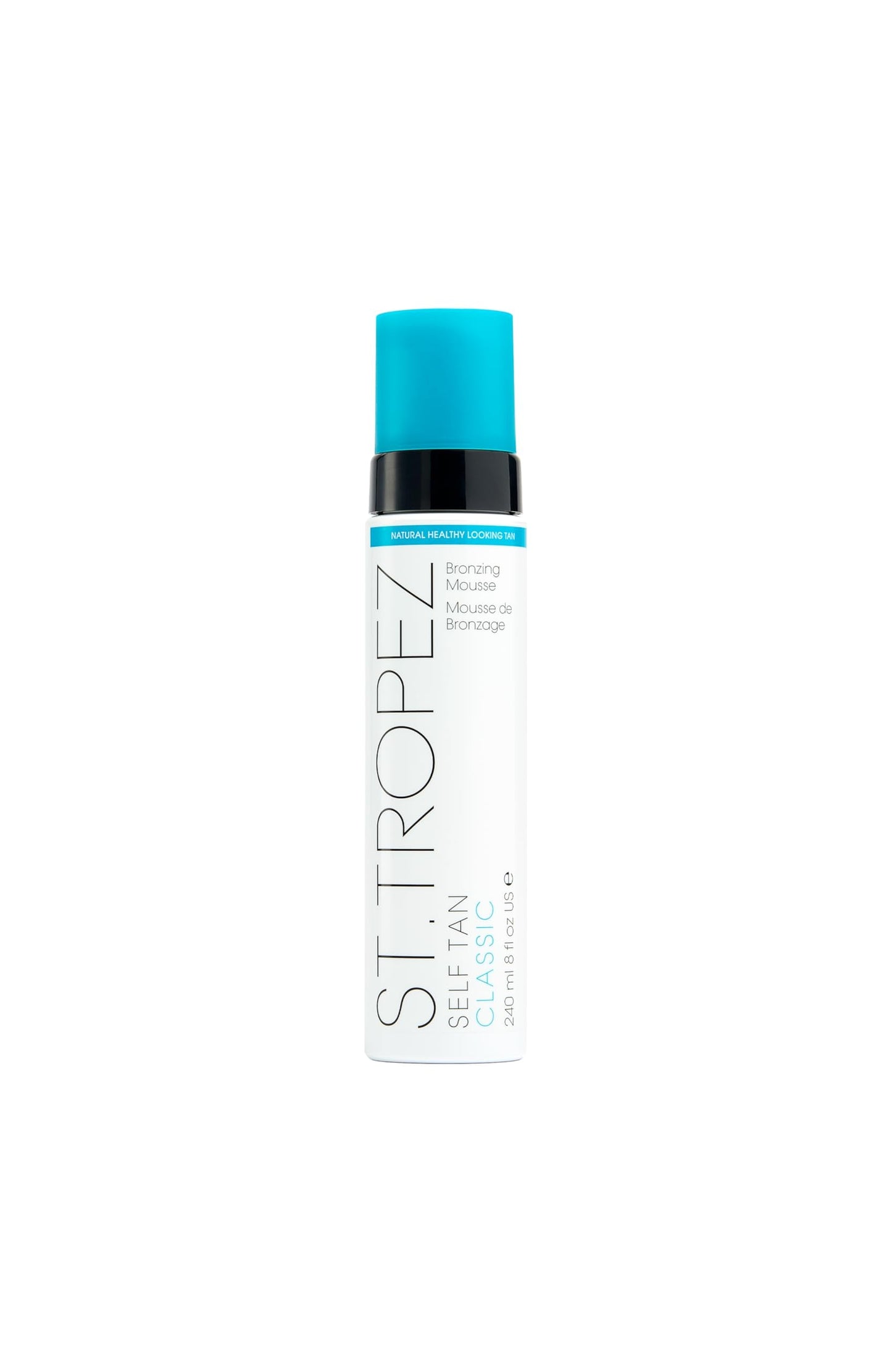 St.Tropez Self Tan Classic Bronzer Mousse Foam, Original Fake Tan, Streak-Free Finish, Develops in 4-8 hours, Vegan, Natural & Cruelty Free, 240 ml
