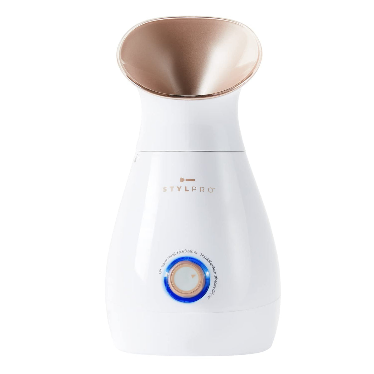 STYLPRO 4-in-1 Steamer: Face Steamer, Aromatherapy Diffuser, Humidifier and Towel Warmer - Ionic Face Mist for Deep Cleaning, Luxury Home Spa, Unclogs