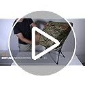 OneTigris PROMENADE Folding Camping Chair, 150kg Capacity Compact Outdoor Chair for Camping Hiking Garden Travel Beach Picnic Lightweight Backpacking