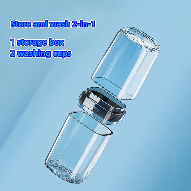 MEIJMJIA - Transparent Travel Toothbrush Holder Toothpaste Box