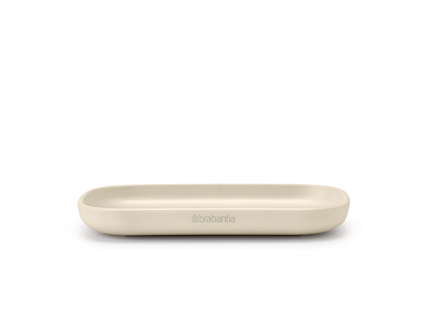 Brabantia - ReNew Soap Dish - Soap Holder with Soft Non-Slip Base - Ribs Keep the Soap High & Dry - Non-Scratching - Corrosion Resistant - Bathroom