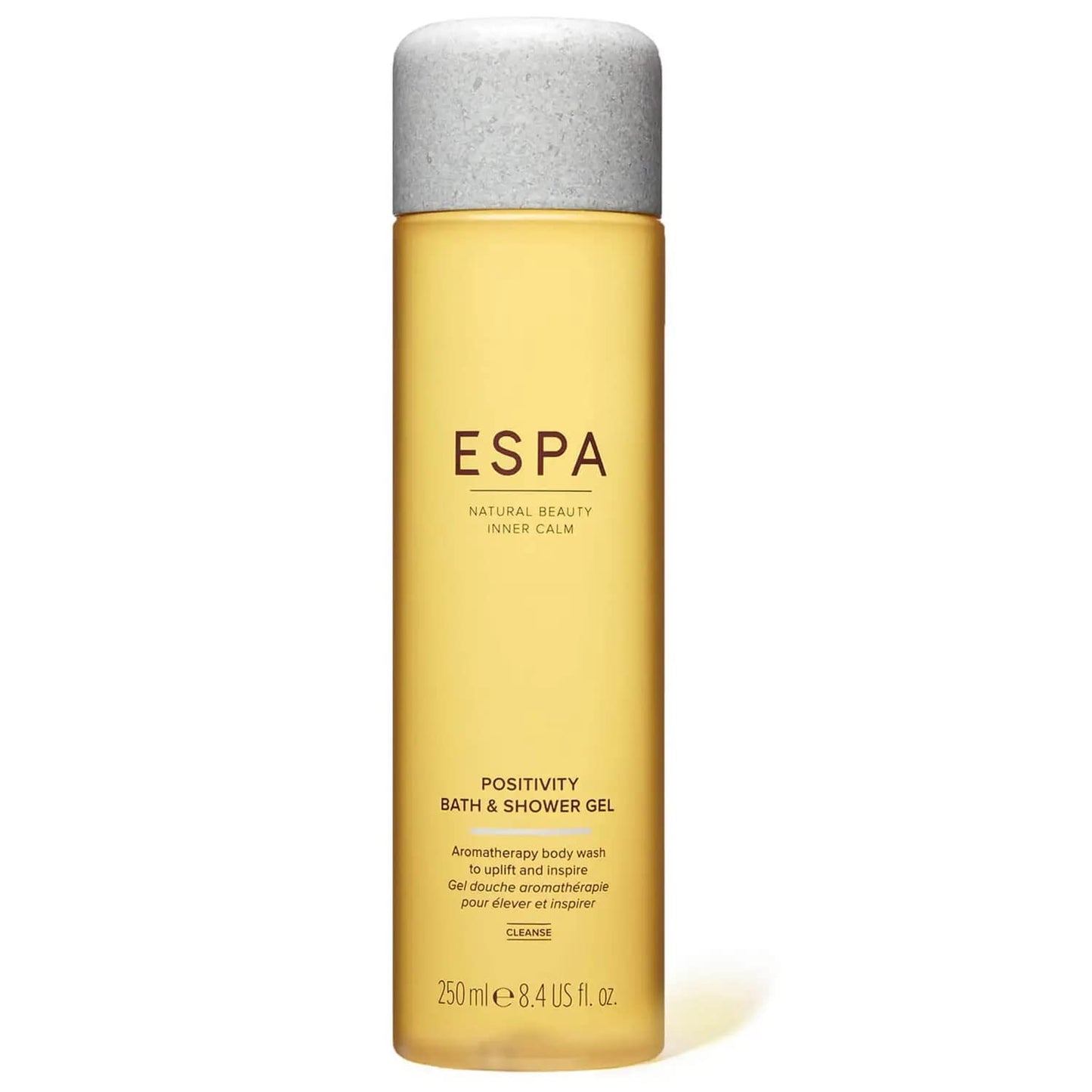 ESPA | Positivity Bath & Shower Gel | 250ml | Jasmine, Gardenia & Sweet Orange | Spirit-lifitng Aromatic Body Wash | Registered by Vegan Society |