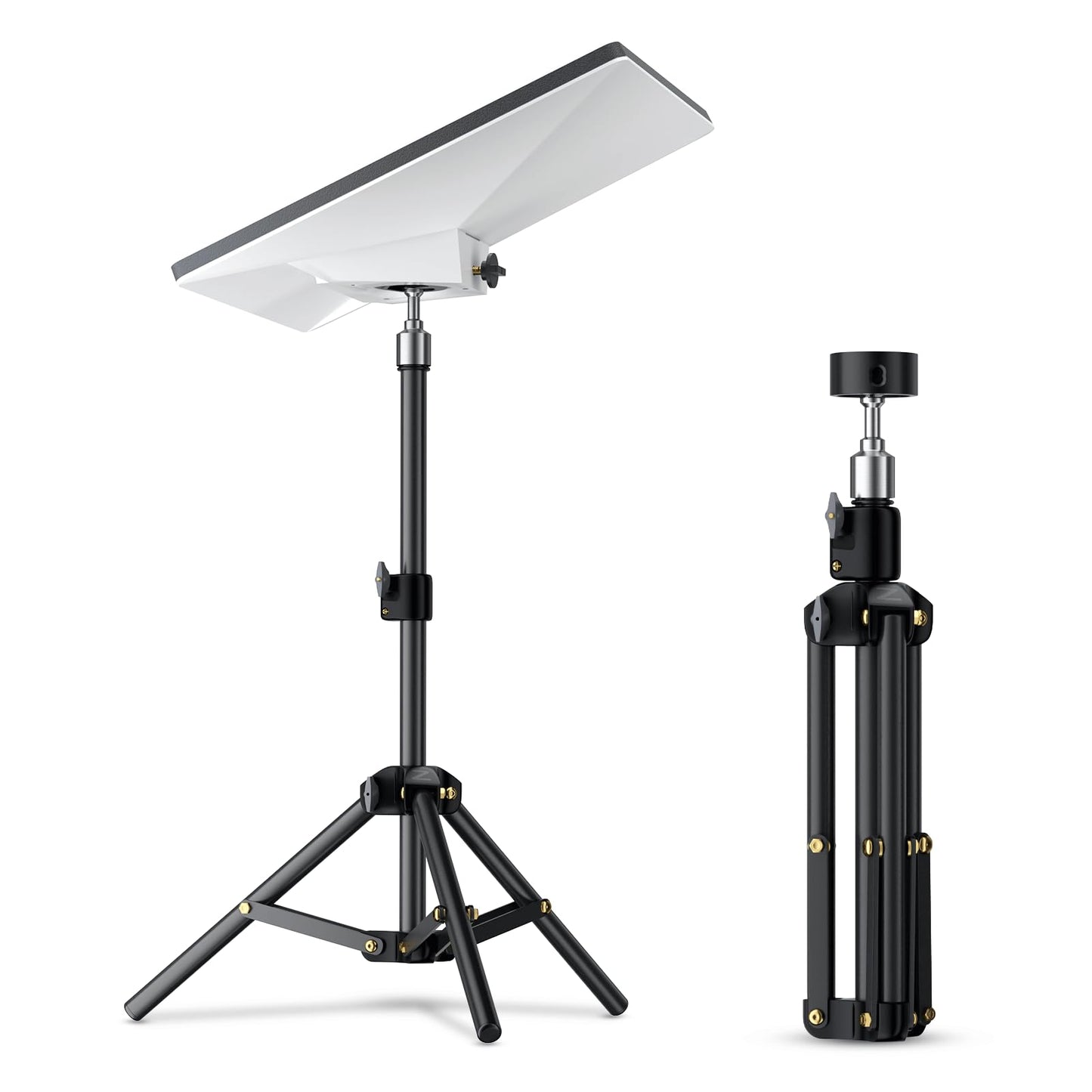 Starlink Mini Tripod with Adapter(for Both 2025 New and Old Version), Adjustable Tripod Mount for Starlink Mini Dish, Portable Stand Mounting Kit for