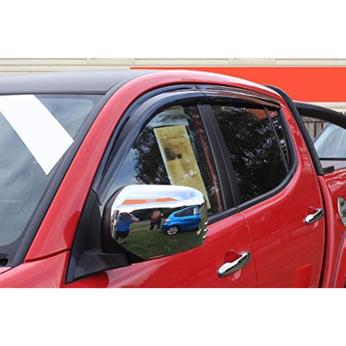 AUTO CLOVER Wind Deflectors Set for Mitsubishi L200 2006-2015 Double Cab (4 pieces)