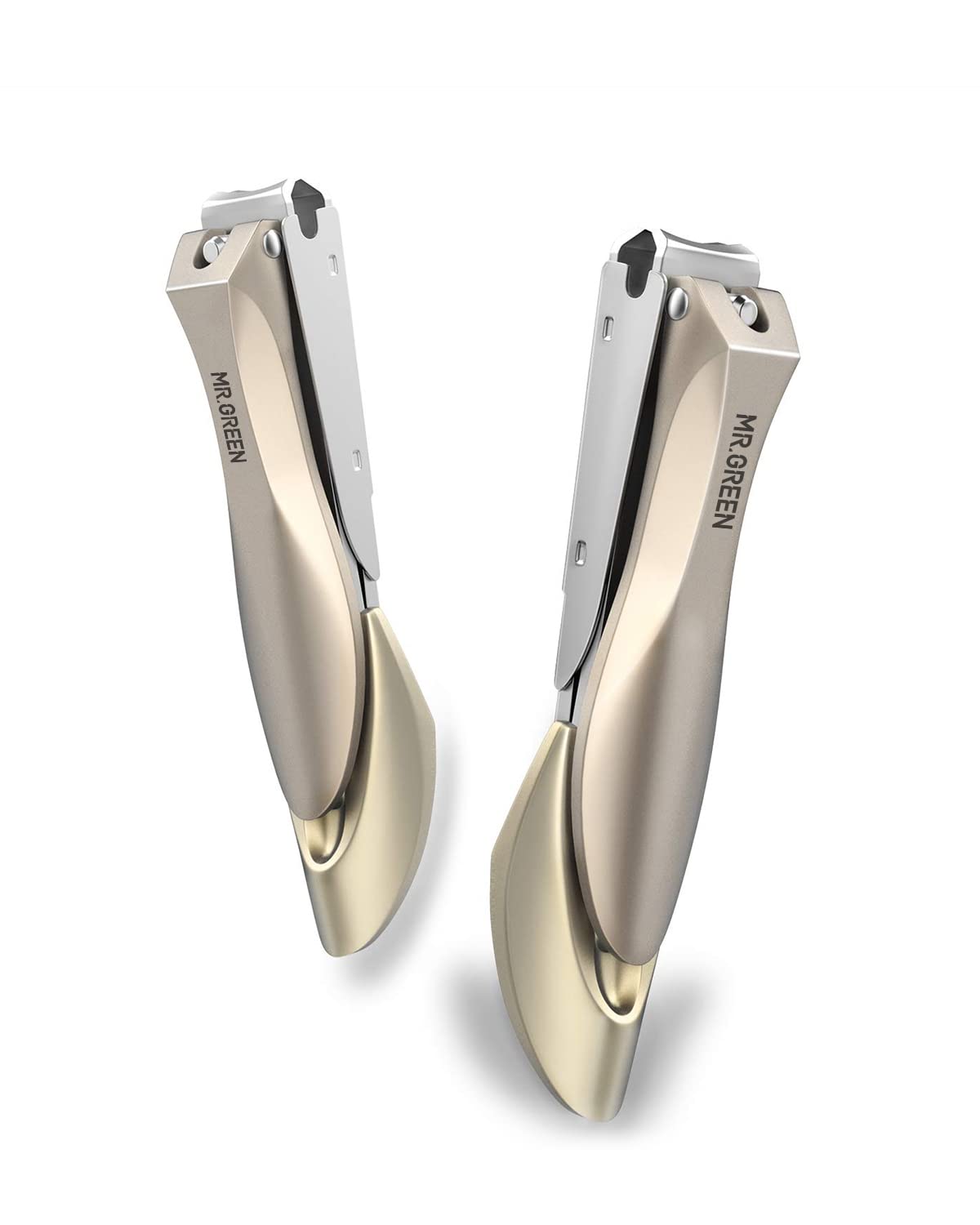 Nail Clippers Set for Thick Nails, Professional Nail Cutter with Catcher, Medical Grade Stainless Steel, Sharp and Durable Nail Clipper Kit for Men