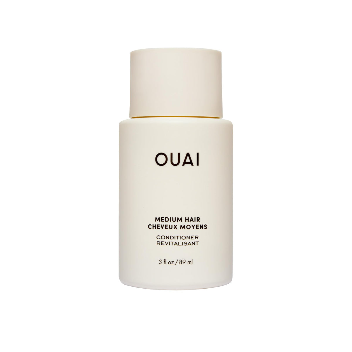 OUAI Medium Conditioner Travel Size - Hydrating Hair Conditioner with Coconut Oil, Babassu Oil, and Keratin - Strengthens, Repairs and Adds Shine -