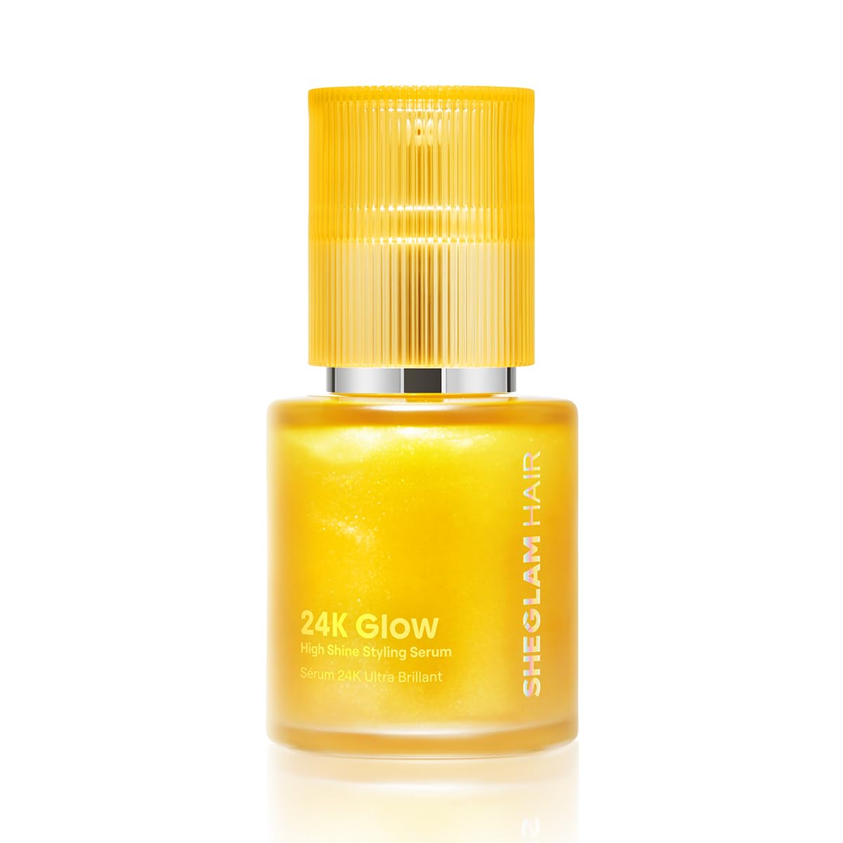 SHEGLAM 24K Glow Hair Oil Serum, 10-in-1 Treatment for Frizz Control, Shine & Heat Protection with Almond & Macadamia Oil, for All Hair Types, 50ml