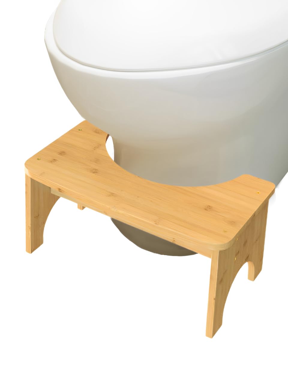 MAGIC SELECT Wooden Toilet Stool, Ergonomic Bathroom Step. Physiological Footstool, Multifunctional. Helps with Natural Defecation Posture and