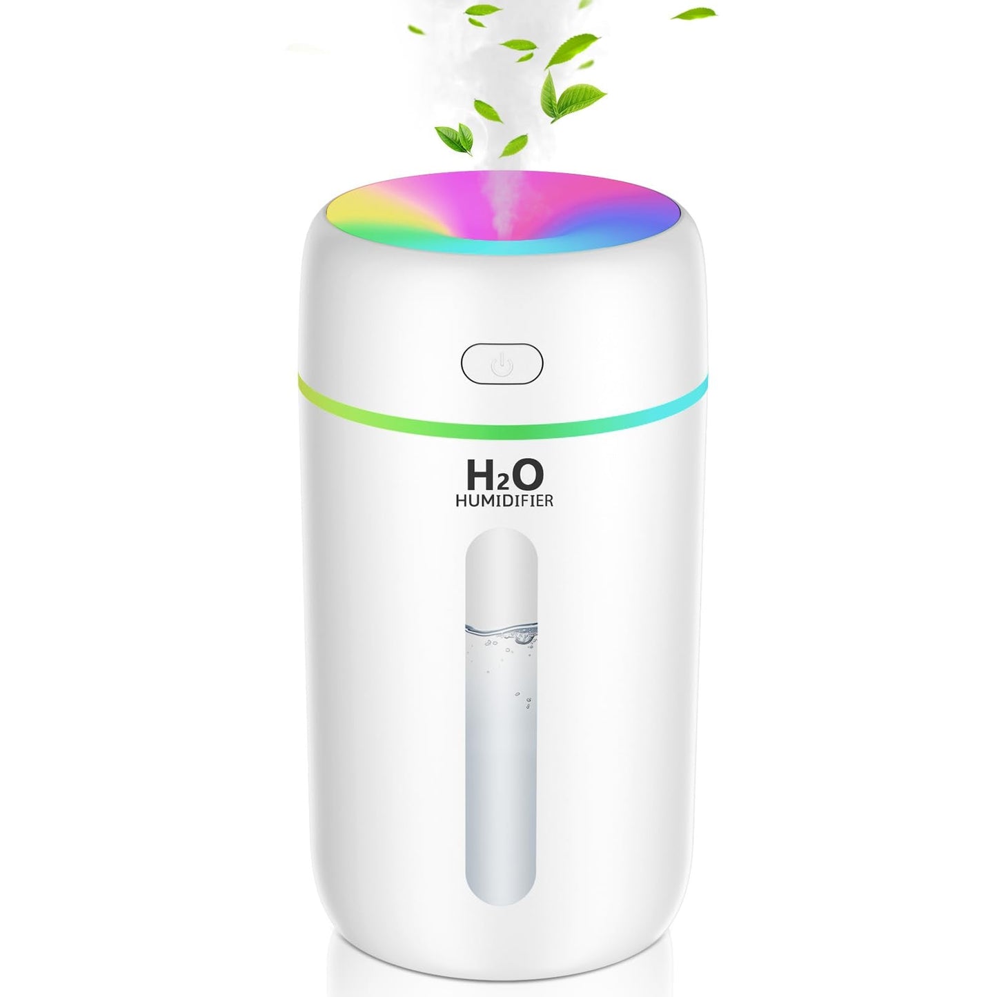 KISSLEAF Mini Room Humidifier 250ml for Bedroom, Children's Room, Plants, 15 H Lonue Duration 28 dB Silent Baby Air Humidifier