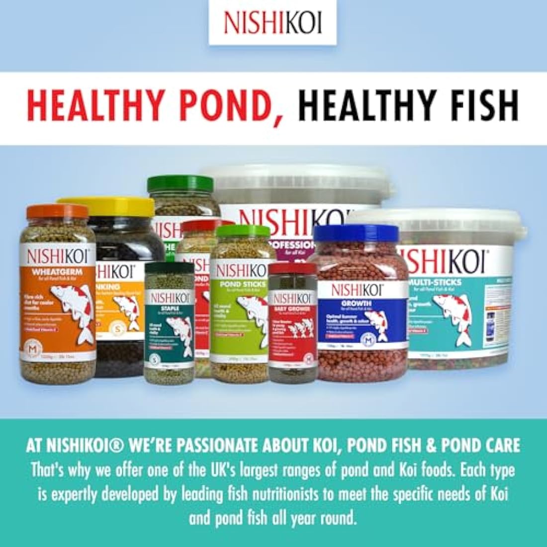 Nishikoi Multi-Sticks Complete Food for Koi and Pond Fish - 1575g
