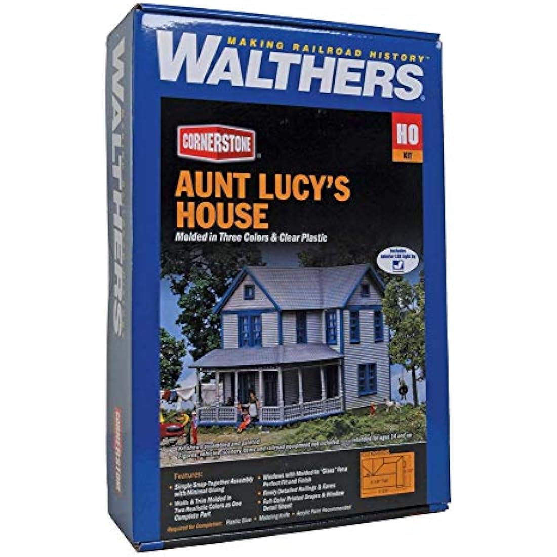 Walthers Cornerstone 933-3651 Aunt Lucy's House Plastic Kit