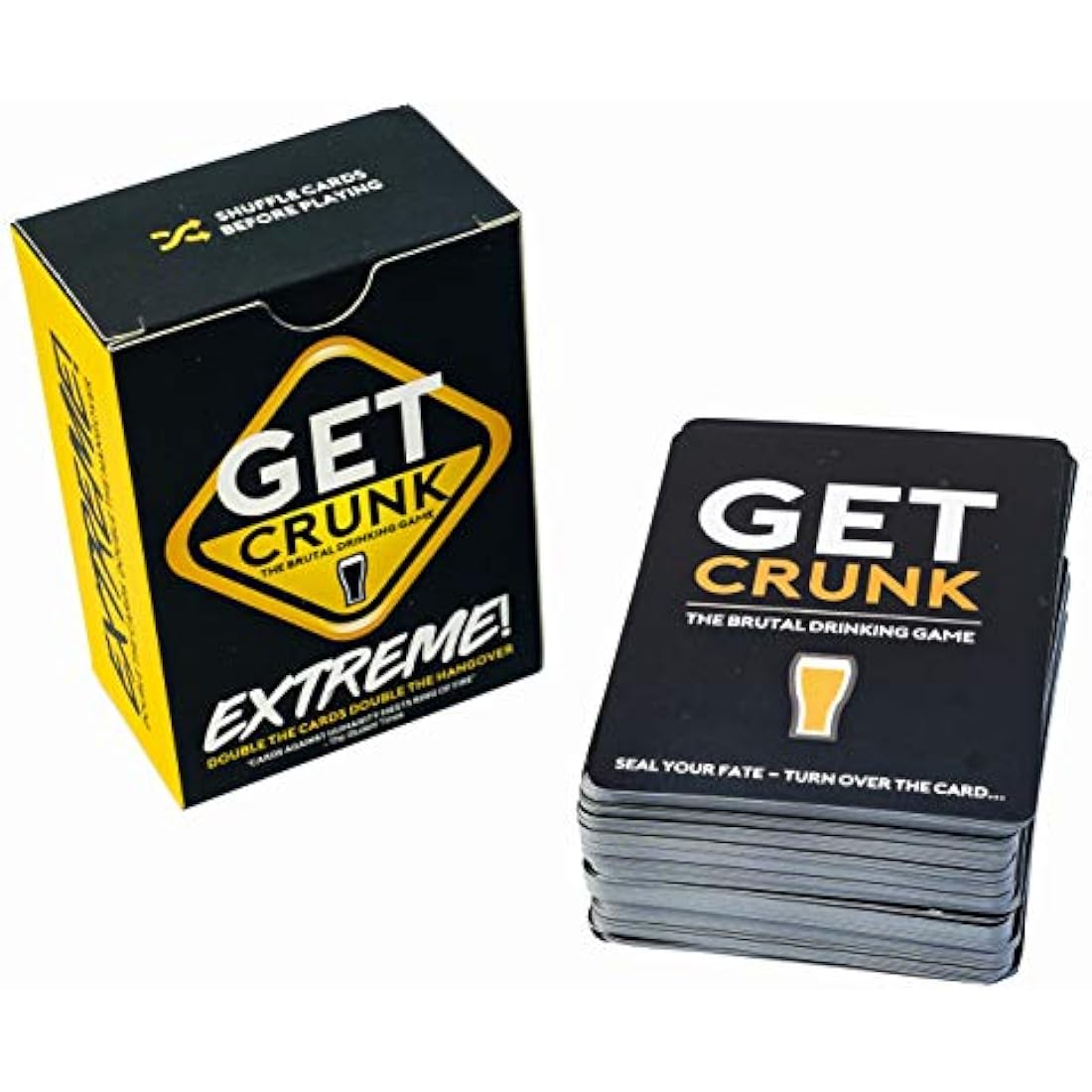 Get Crunk Extreme Volume 3 - The Brutal Card Drinking Game for Students, Pre Drinks, Stag and Hen Parties. You will be abused!