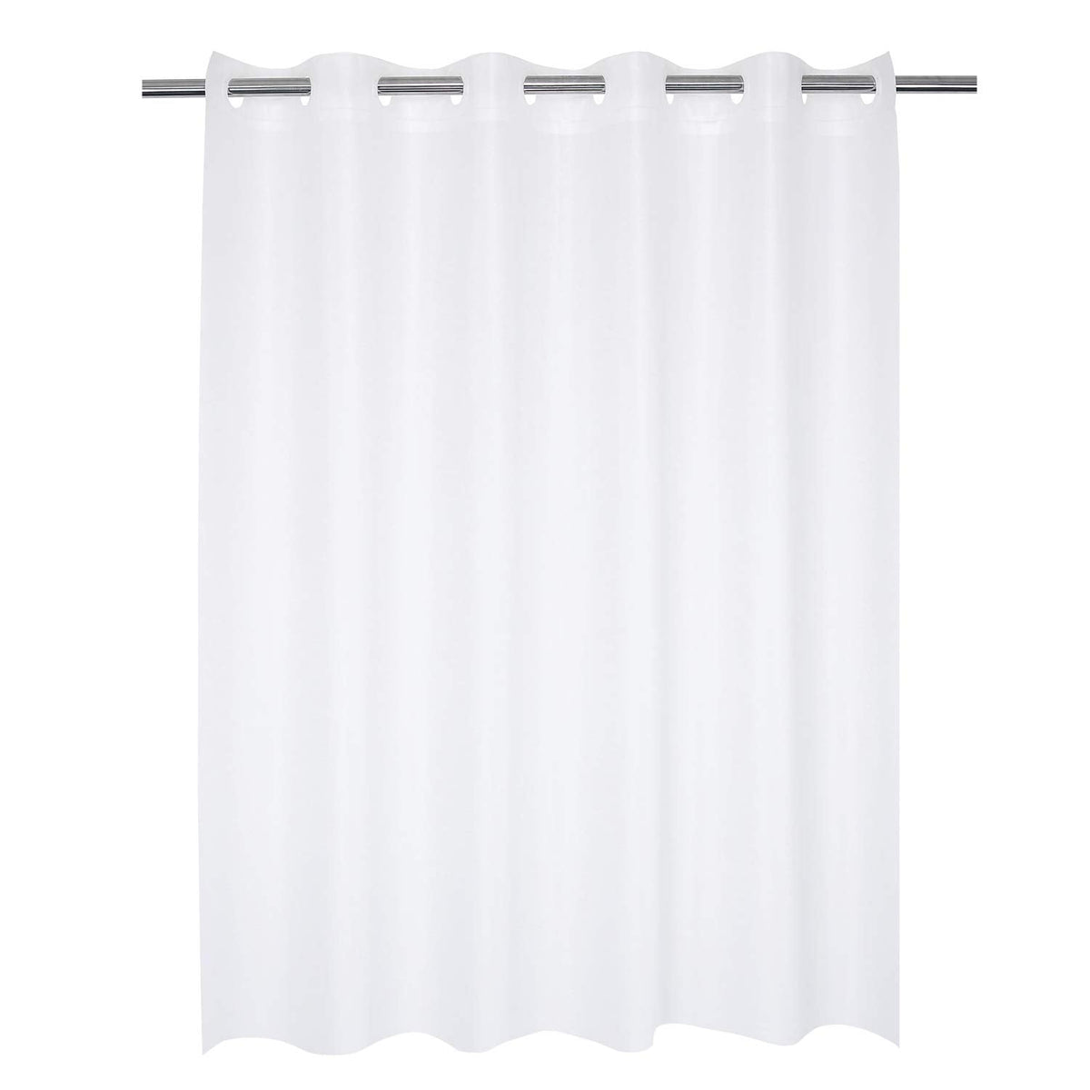 River Dream Hotel Grade No Hooks Needed Waterproof Shower Curtain or Liner,Frost (PEVA, 71" x 74")