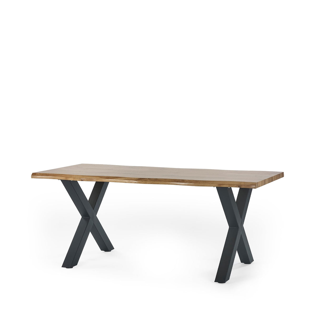 Julian Bowen Harvey Dining Table for 6, Brown - H75 x W180 x D90cm