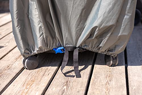 Campingaz Premium XL grill cover, waterproof grill cover hood with PU coating, weatherproof, stable fastening 4 Series models, protection against sun,