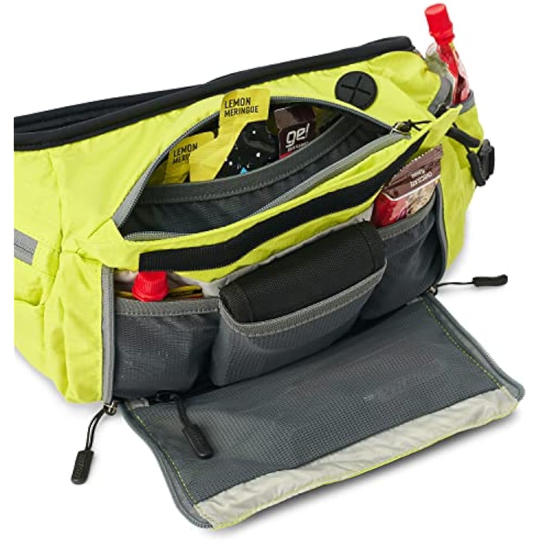 USWE Zulo Hydration Hip Pack - with Organizer and Side Pockets, Bounce Free Hip Belt (6L, Yellow)