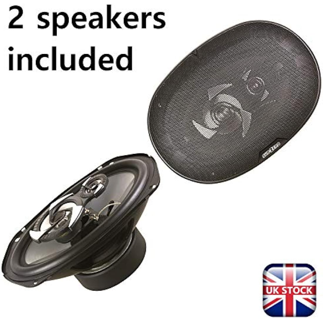 Sakura SS3328 Sub-Zero Ice Speakers, 6 x 9 inch Triaxial, 450W