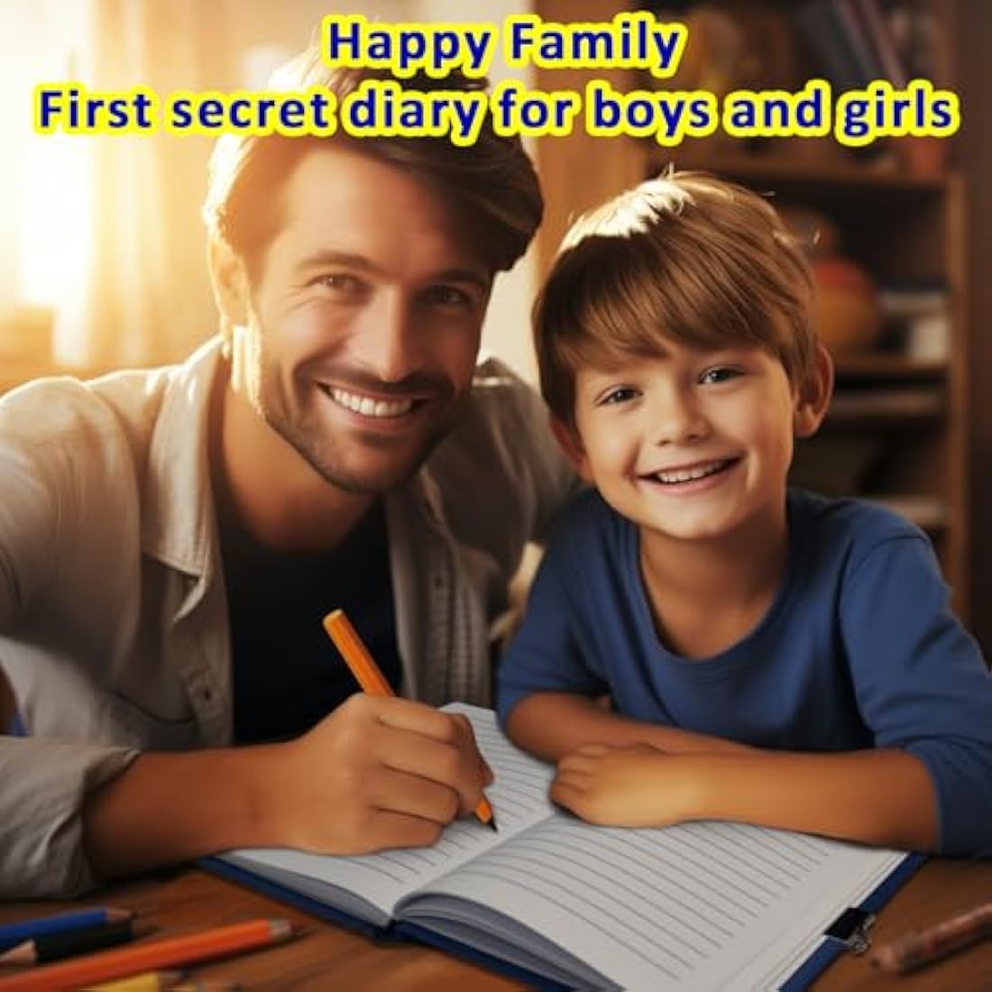 GINMLYDA Secret Diary with Lock for Boys, 7x5.25 Inches 160 Lined Pages Shakable Sequin Boy Diary Spacecraft Journal for Kids Notebook Boys Gifts for Birthday Presents Toys 5 6 7 8 9 10 Year Old