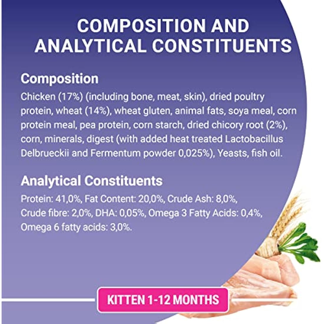 PURINA ONE Kitten Chicken Dry Cat Food 750g (Pack of 4)