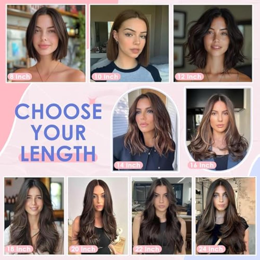 Clip in Hair Extensions Real Human Hair Straight Real Remy Human Hair 8pcs 100g Double Weft Remy Real Human Hair Clip in Extensions (#1B Natural Black, 18 Inch)