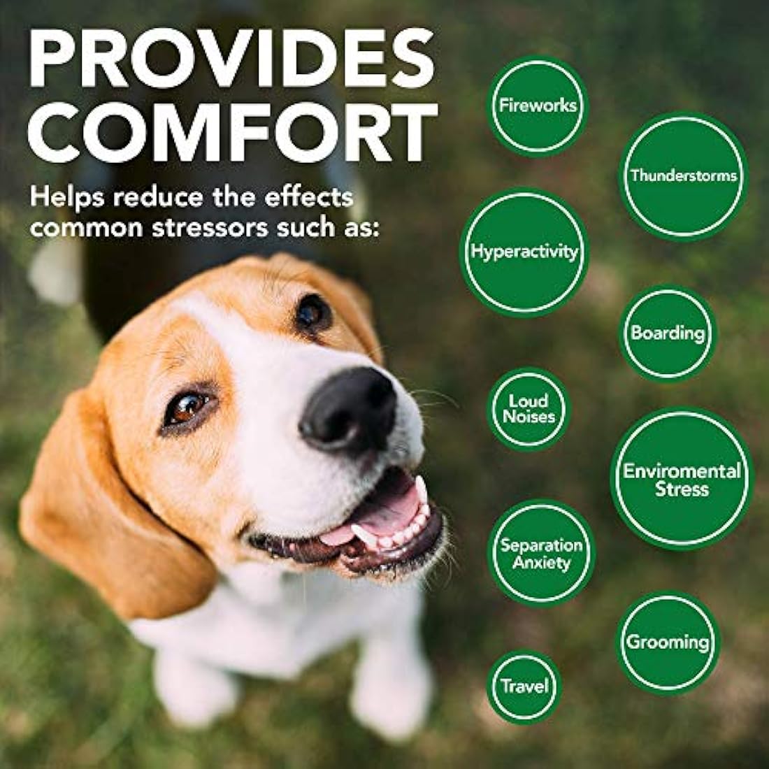 Vet's Best Comfort Calm Calming Dog Supplements | Dog Calming Aid | Promotes Relaxation and Balanced Behaviour | 60 Chewable Tablets
